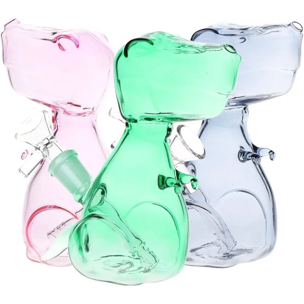 T-Rexxin On Em Glass Water Pipe - 5.75" / 14Mm F / Colors Vary 1