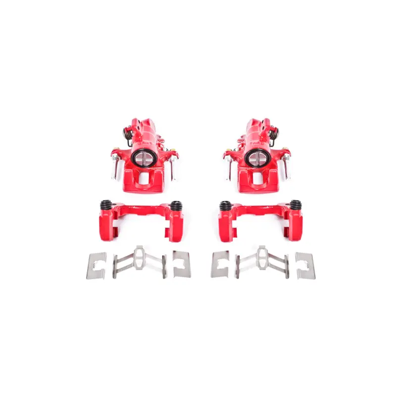 Power Stop 01-05 Acura El Rear Red Calipers W/Brackets - Pair 1