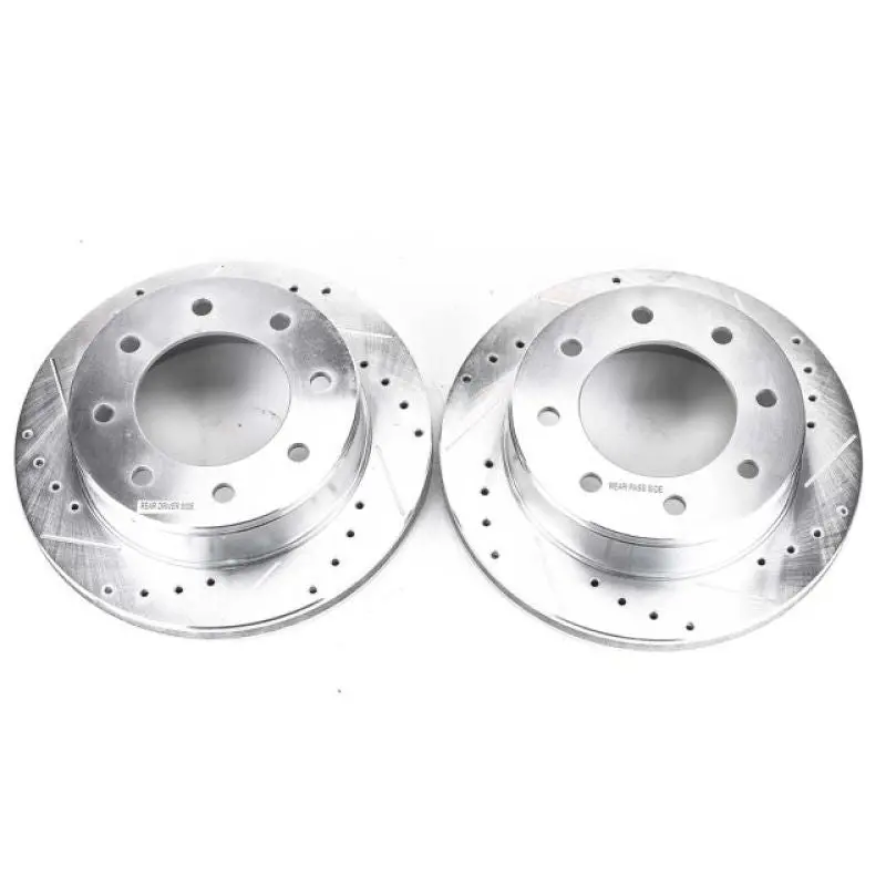 Power Stop 03-19 Chevrolet Express 2500 Rear Evolution Drilled & Slotted Rotors - Pair 1