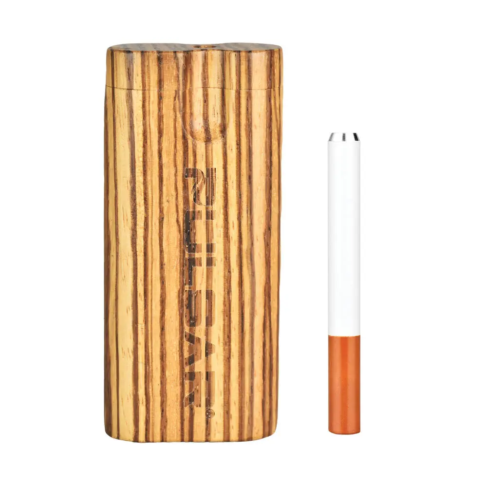 Pulsar Straight Wood Twist Top Dugout - 4" / Zebrawood 1