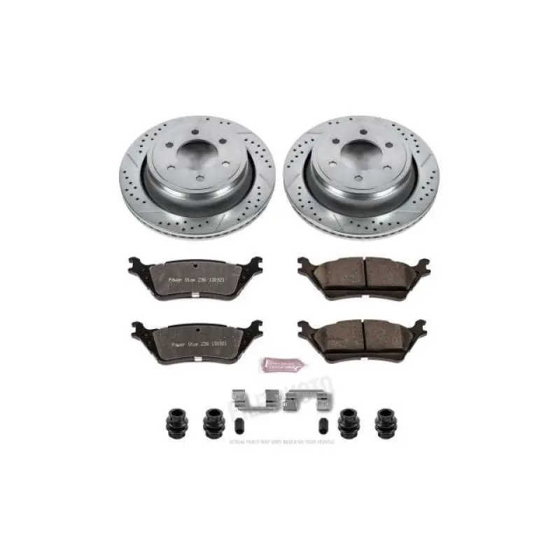 Power Stop 12-18 Ford F-150 Rear Z36 Truck & Tow Brake Kit 1