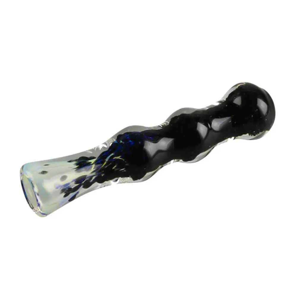 Fritted Fumed Glass Chillum Pipe 1