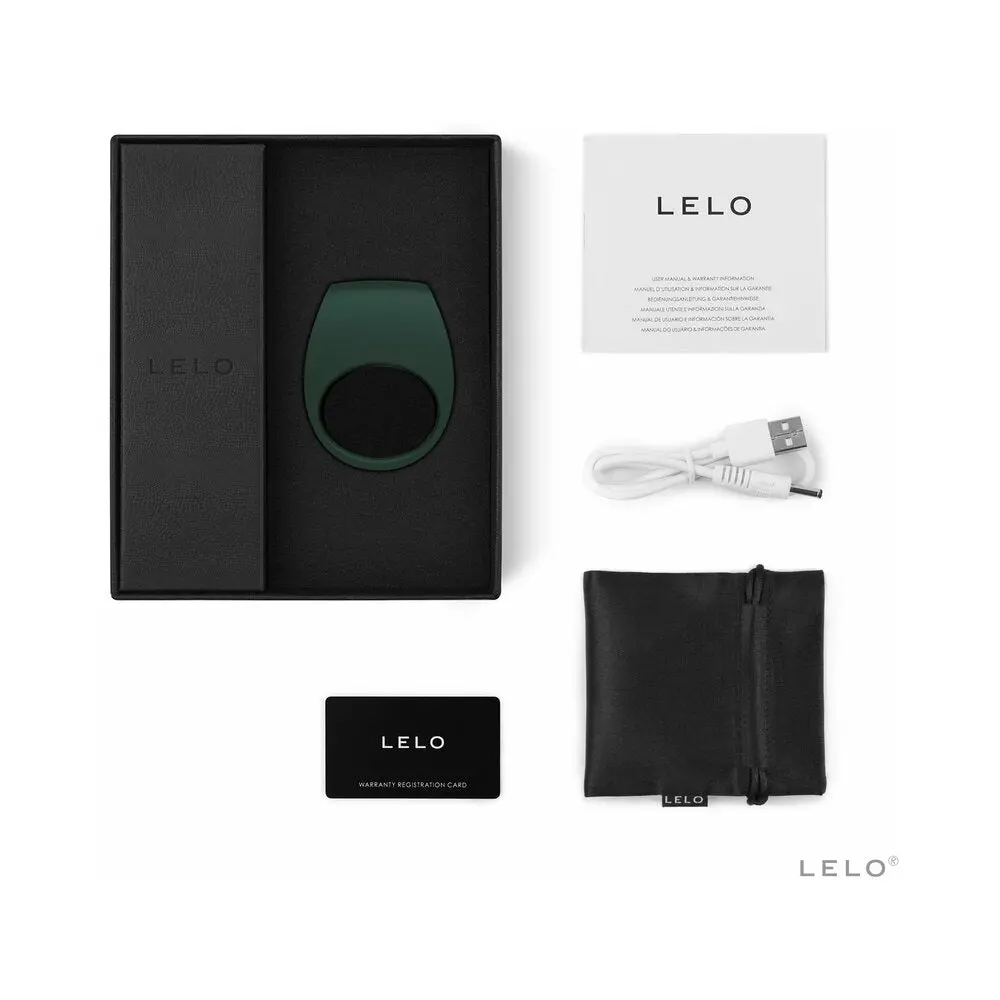 Lelo Tor 2 Rechargeable Vibrating Cockring Green 1