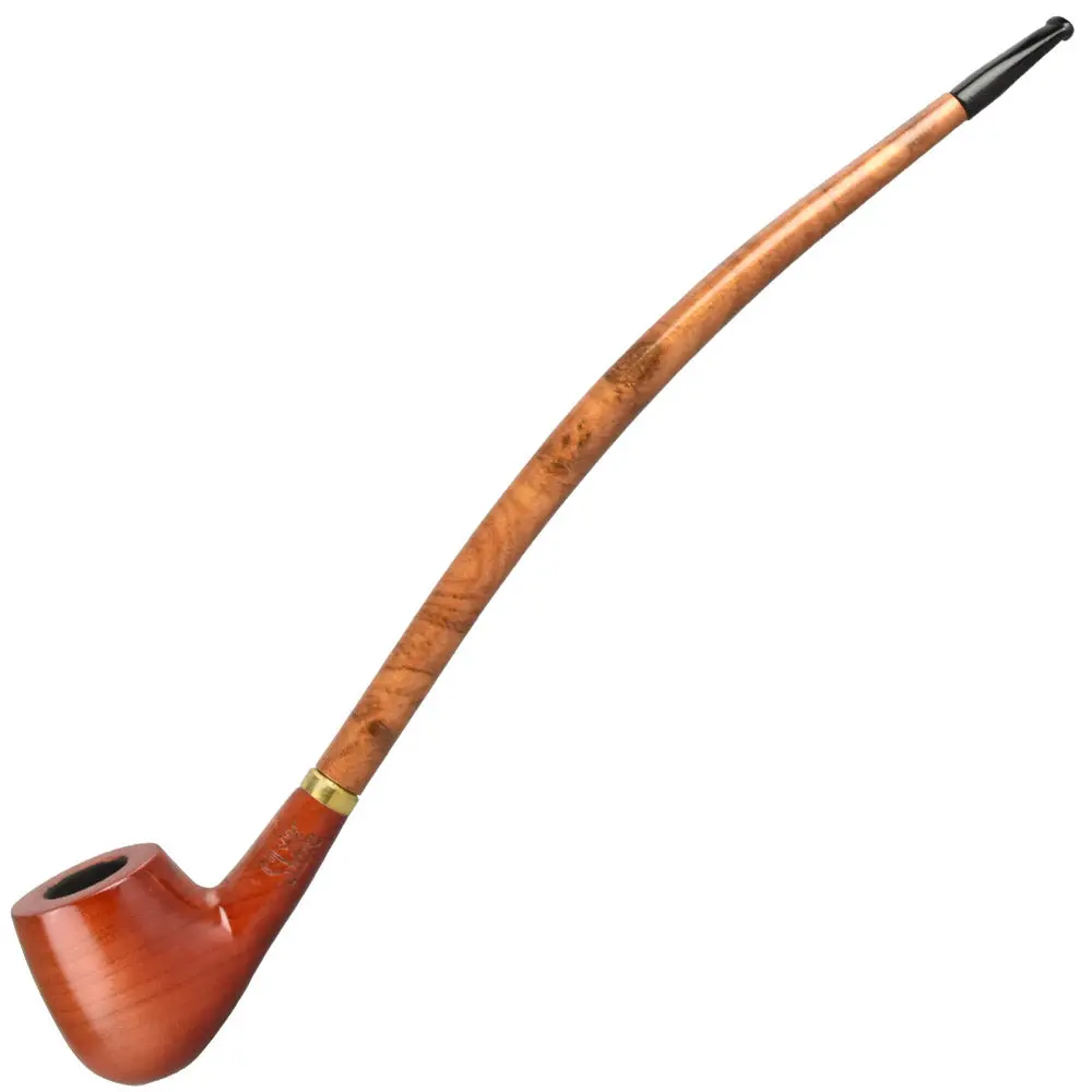 Pulsar Shire Pipes Apple Churchwarden Cherry Wood Tobacco Pipe 1