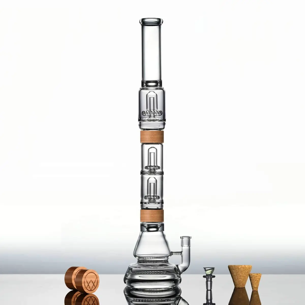 Vitae Glass 23" Voyager + Dual Perc Bong 1