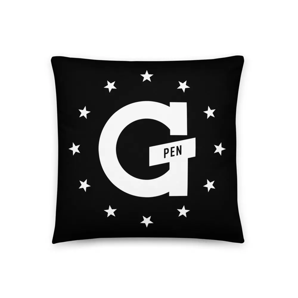G Pen Throw Pillow 1
