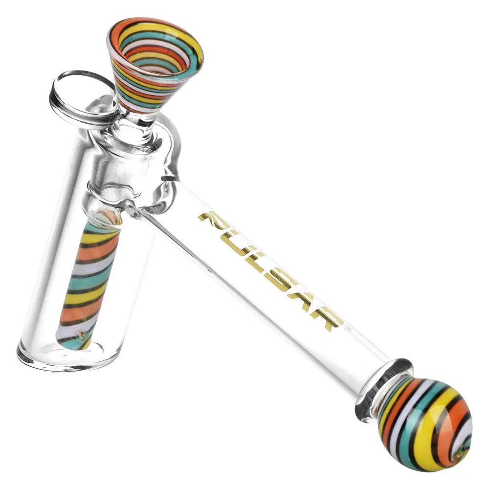 Pulsar Retro Rave Wig Wag Bubbler W/ Herb Slide - 6.25" / 14Mm F 1