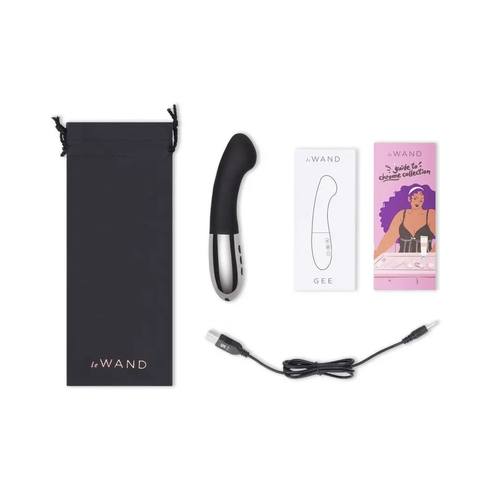Le Wand Gee Rechargeable Silicone G-Spot Targeting Vibrator Black 1