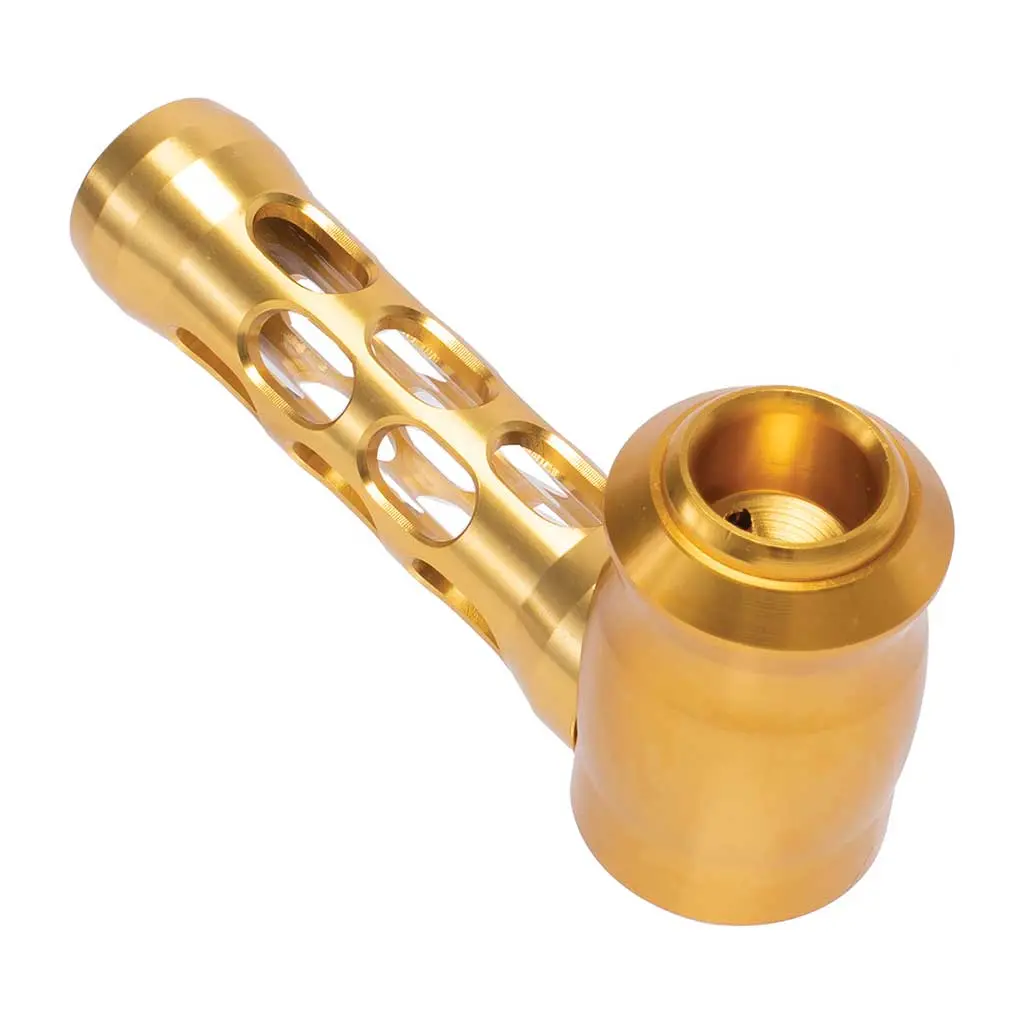 Aluminum Glass Perforated Hand Pipe 4