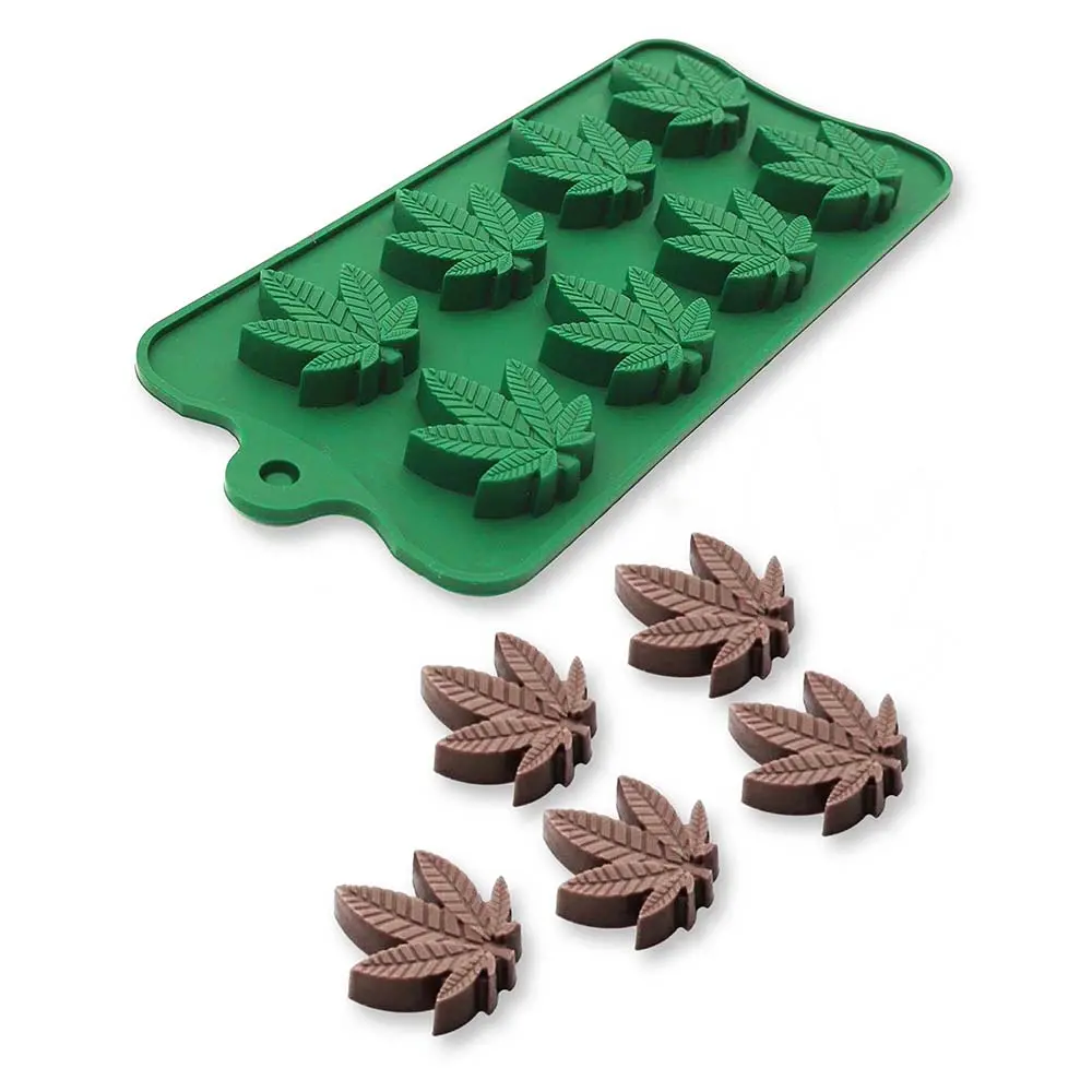 Cannabis Leaf Shape Silicone Cooking Or Ice Mold 1