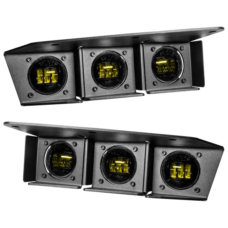 Oracle Lighting 21-22 Ford Bronco Triple Led Fog Light Kit For Steel Bumper - Yellow See Warranty 1