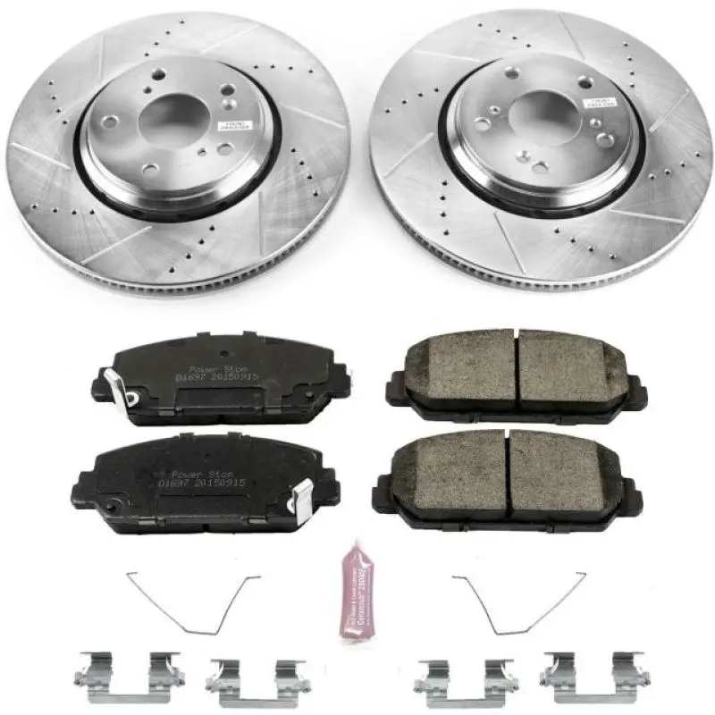 Power Stop 17-20 Honda Civic Front Z23 Evolution Sport Brake Kit 1