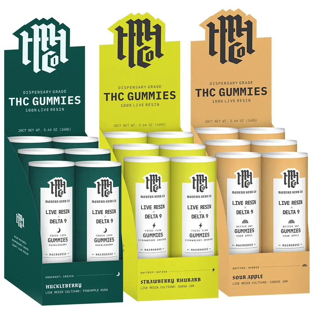Modern Herb Co Live Resin Delta 9 Macrodose Gummies 1