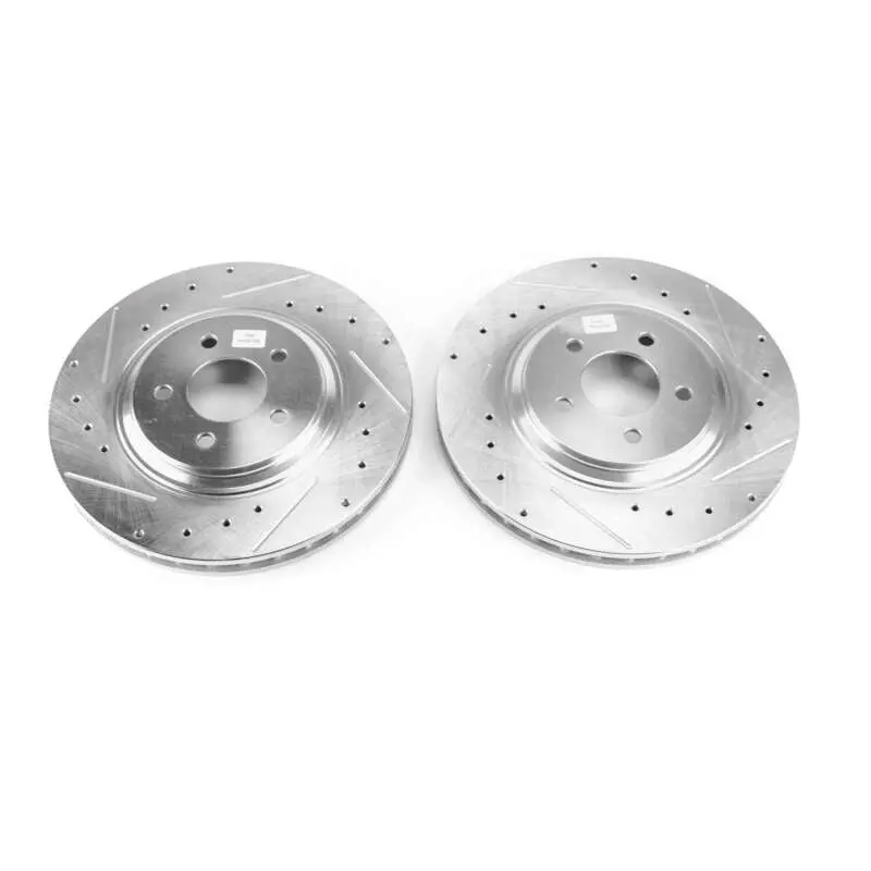 Power Stop 94-01 Ford Mustang Front Evolution Drilled & Slotted Rotors - Pair 1