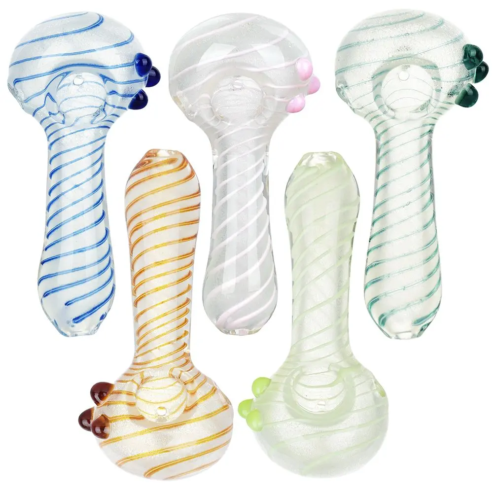 Lovely And Luminous Glow In The Dark Glass Spoon Pipe - 5" / Colors Vary 1