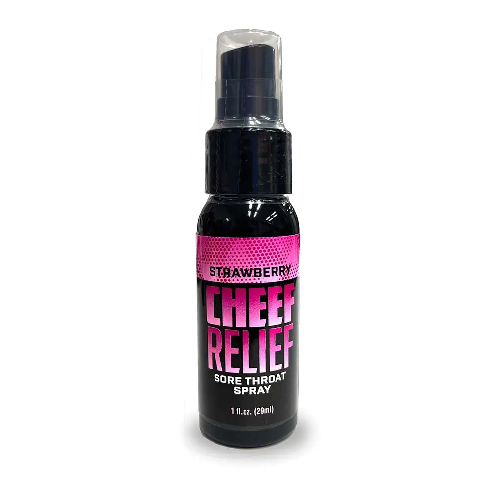 Cheef Relief Throat Spray Strawberry 1 Oz. 1