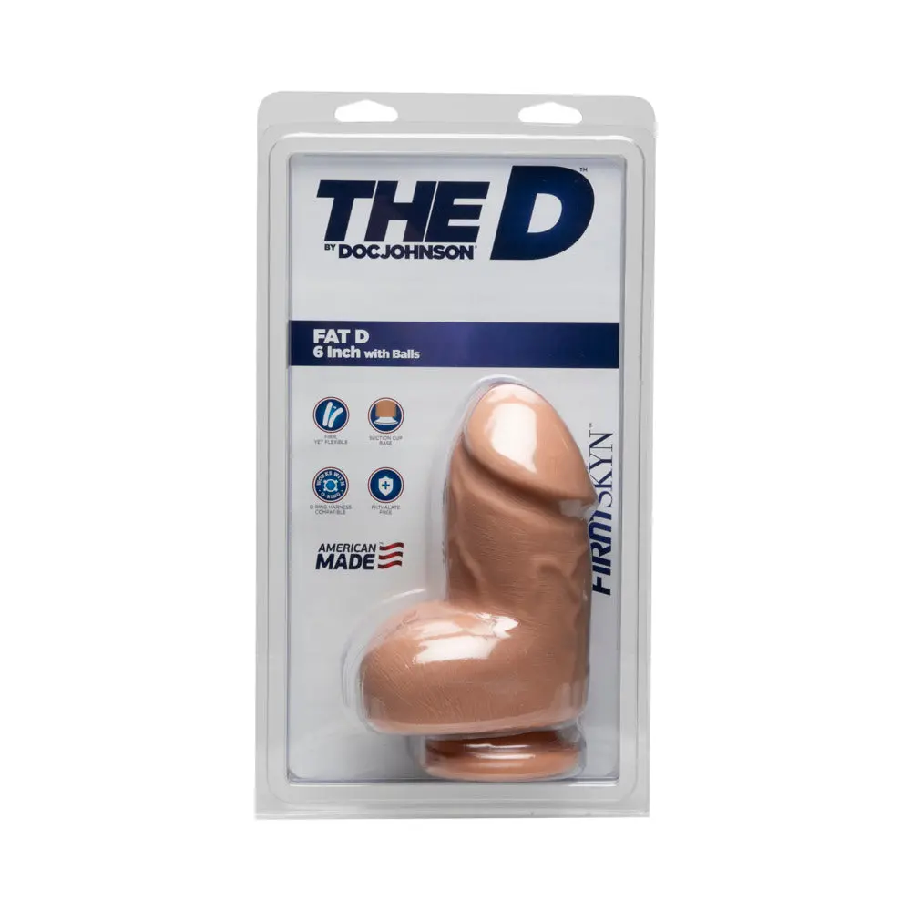 The D - Fat D - 6In W/ Balls - Firmskyn Vanilla 1