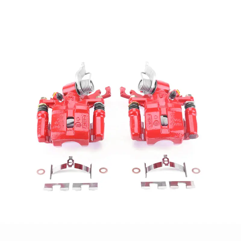 Power Stop 98-02 Honda Accord Rear Red Calipers W/Brackets - Pair 1