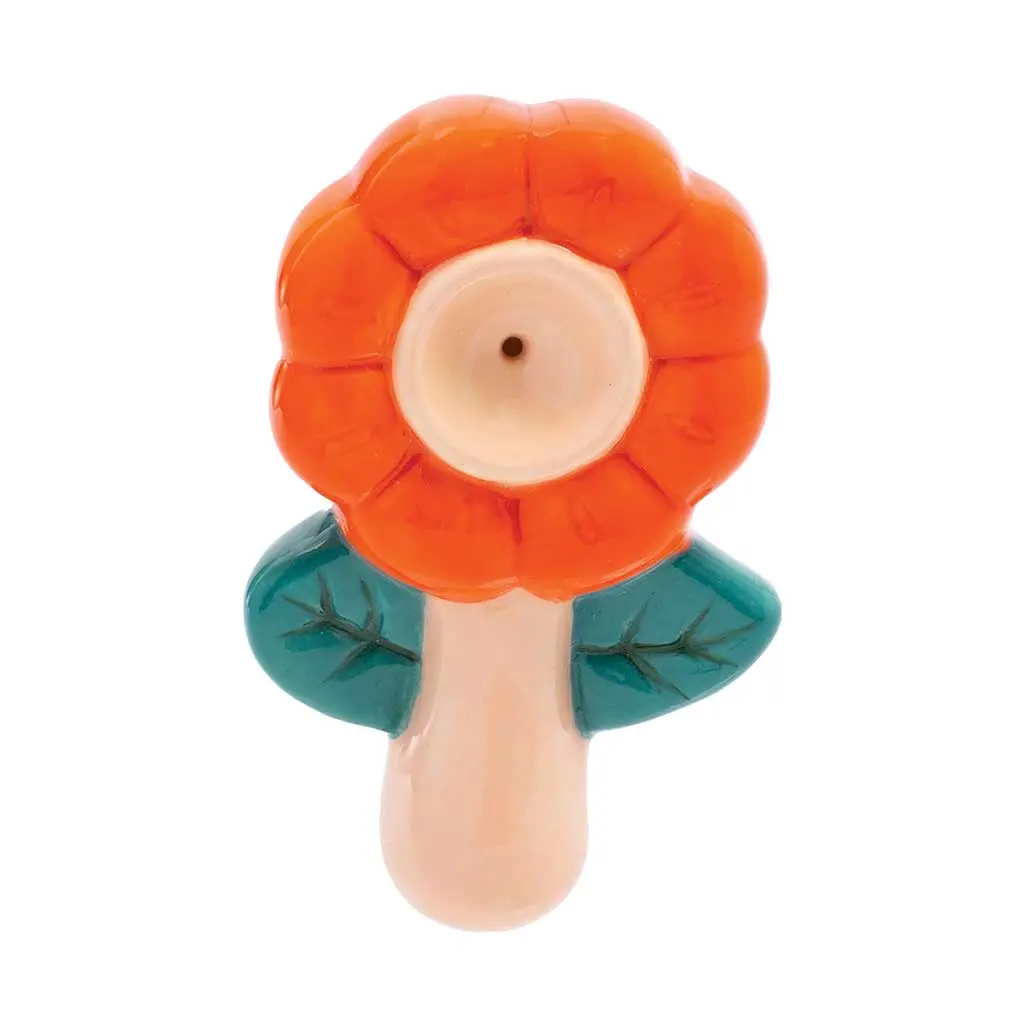 Flower Ceramic Pipe - Wacky Bowlz 1
