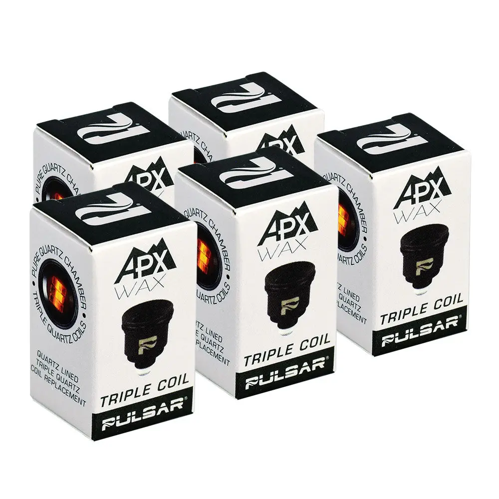 Pulsar Apx Wax V3 Replacement Triple Quartz Coil 5Pcs 1