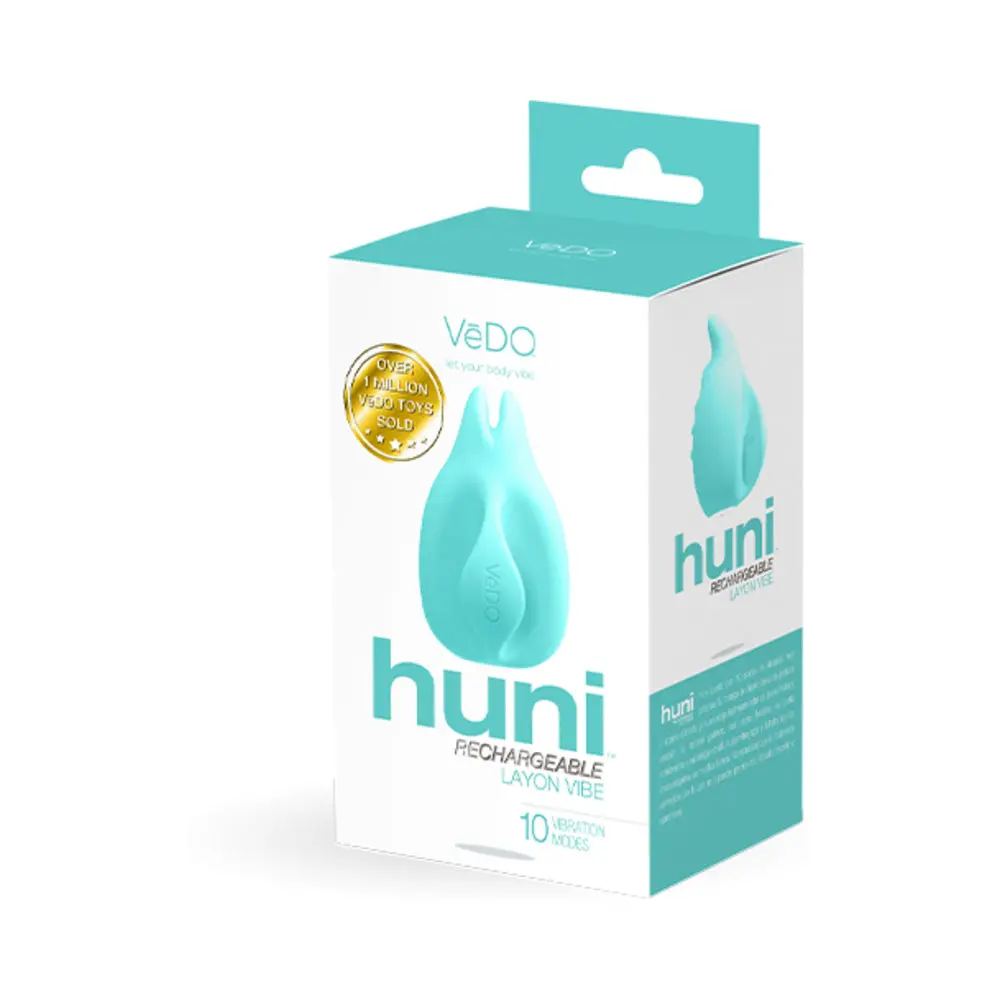 Vedo Huni Rechargeable Finger Vibe Tease Me Turquoise 1
