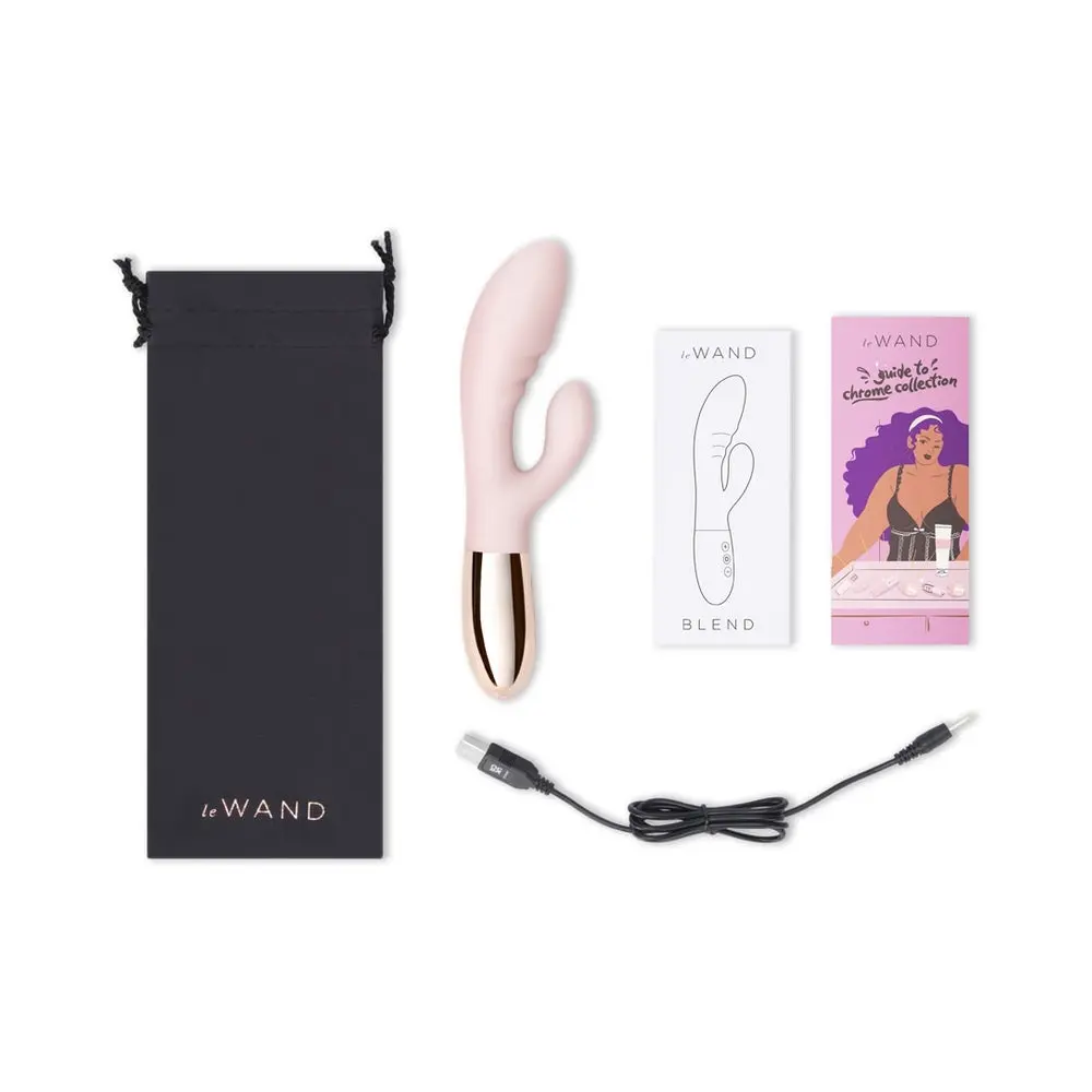 Le Wand Blend Rechargeable Double-Motor Silicone Rabbit Vibrator Rose Gold 1