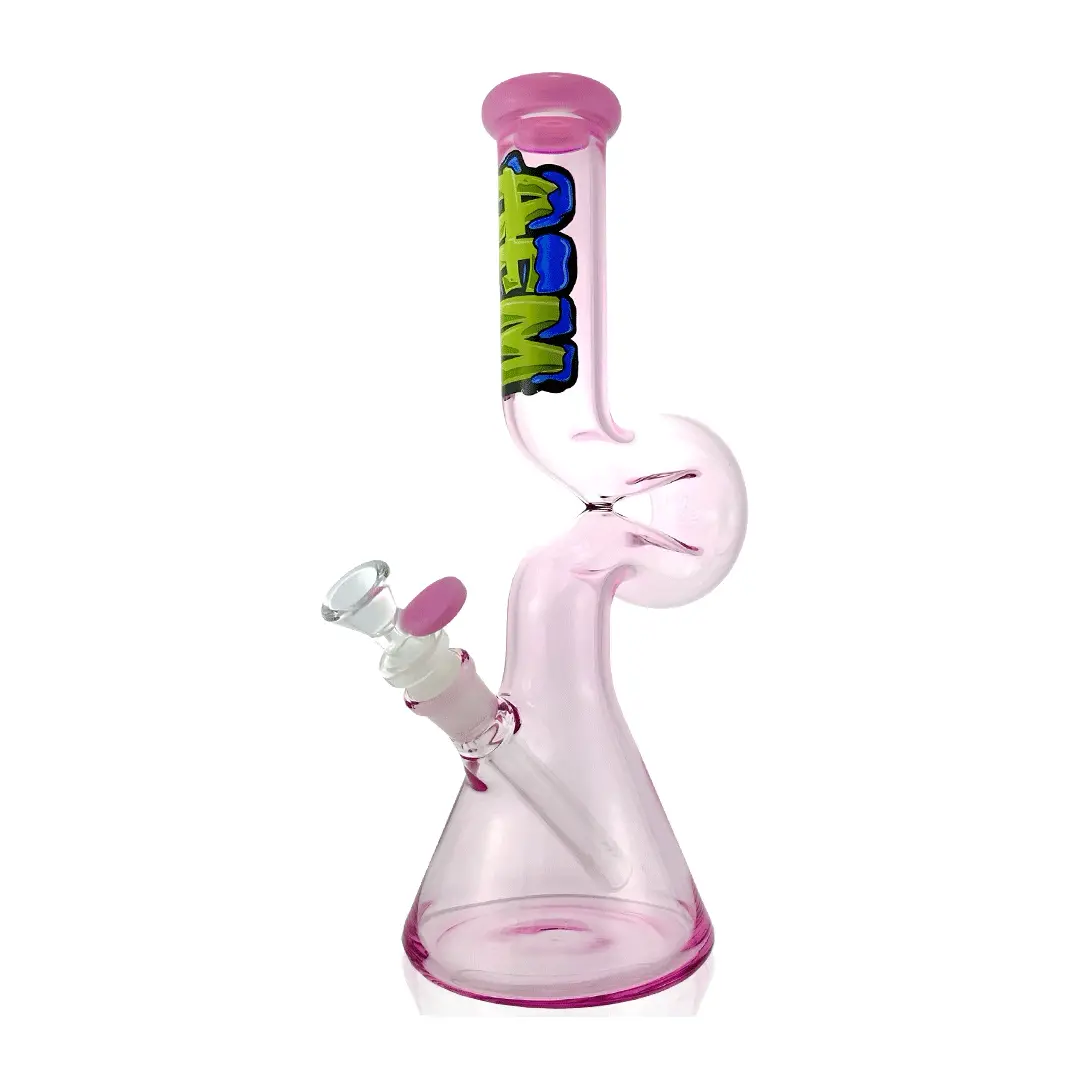 Afm Glass 12" Beaker Wave Full Color Glass Water Pipe 4