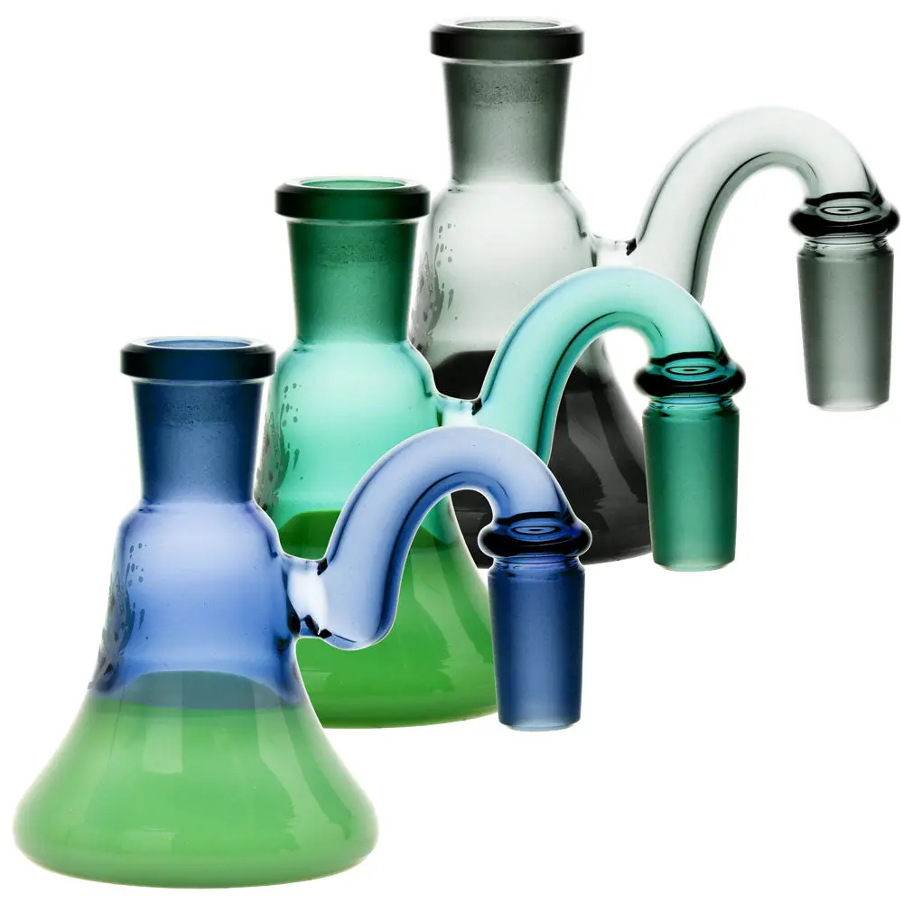 Pulsar Bent Neck Two Tone Ash Catcher - Colors Vary 2
