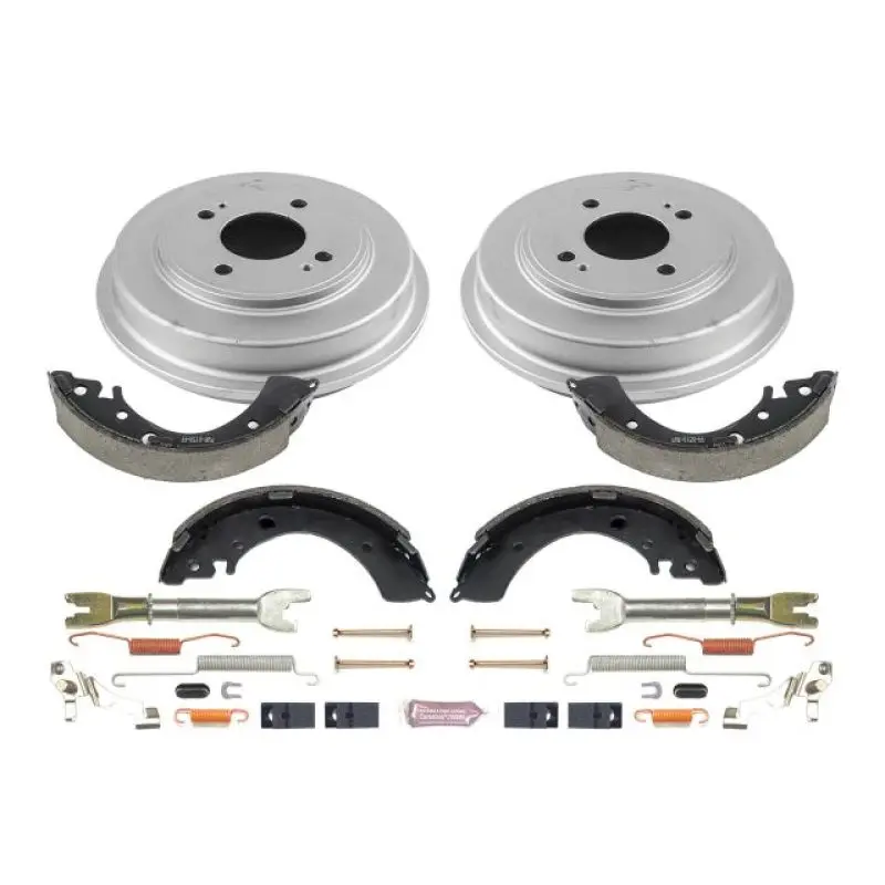 Power Stop 2001 Honda Civic Coupe Rear Autospecialty Drum Kit 1