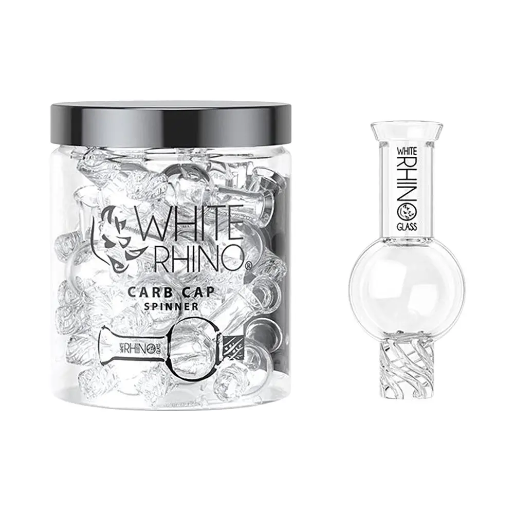 White Rhino Glass Spinner Carb Cap - 27Mm 15Pcs 1