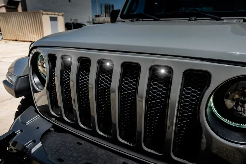 Oracle Pre-Runner Style Led Grille Kit For Jeep Wrangler Jl - White See Warranty 1