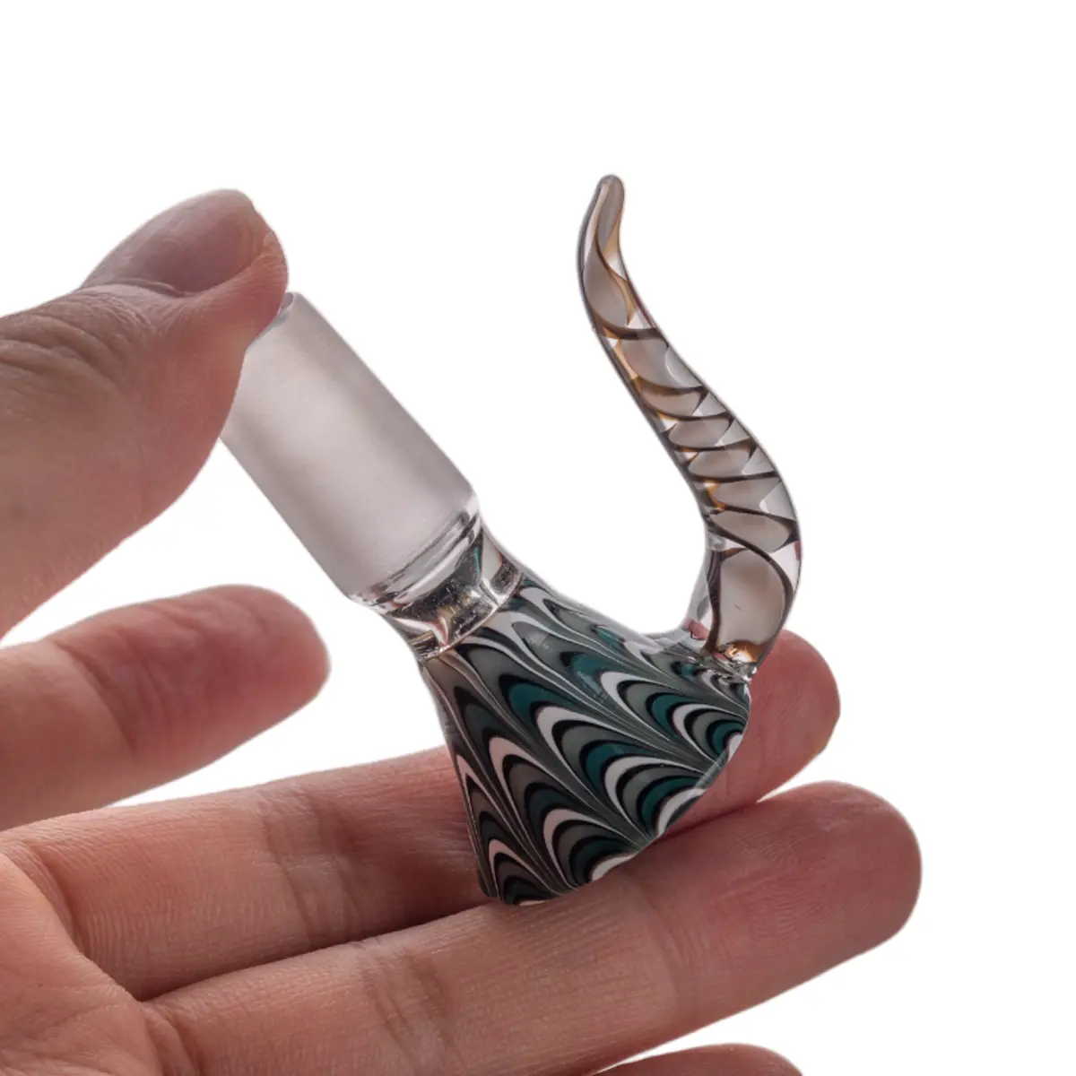 Male Joint Colorful Heady Bowl 14Mm & 18Mm W/ Arm 1
