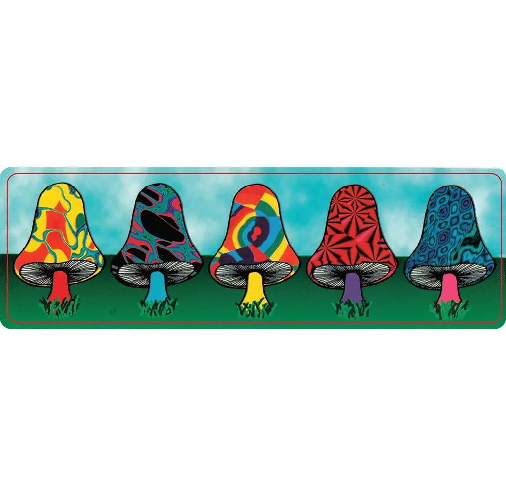 Trippy Mushroom Troop Sticker - 6.25" X 2" 1