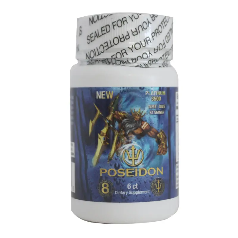 Poseidon Platinum 3500 Male Supplement Pill  Bottle (6) 1