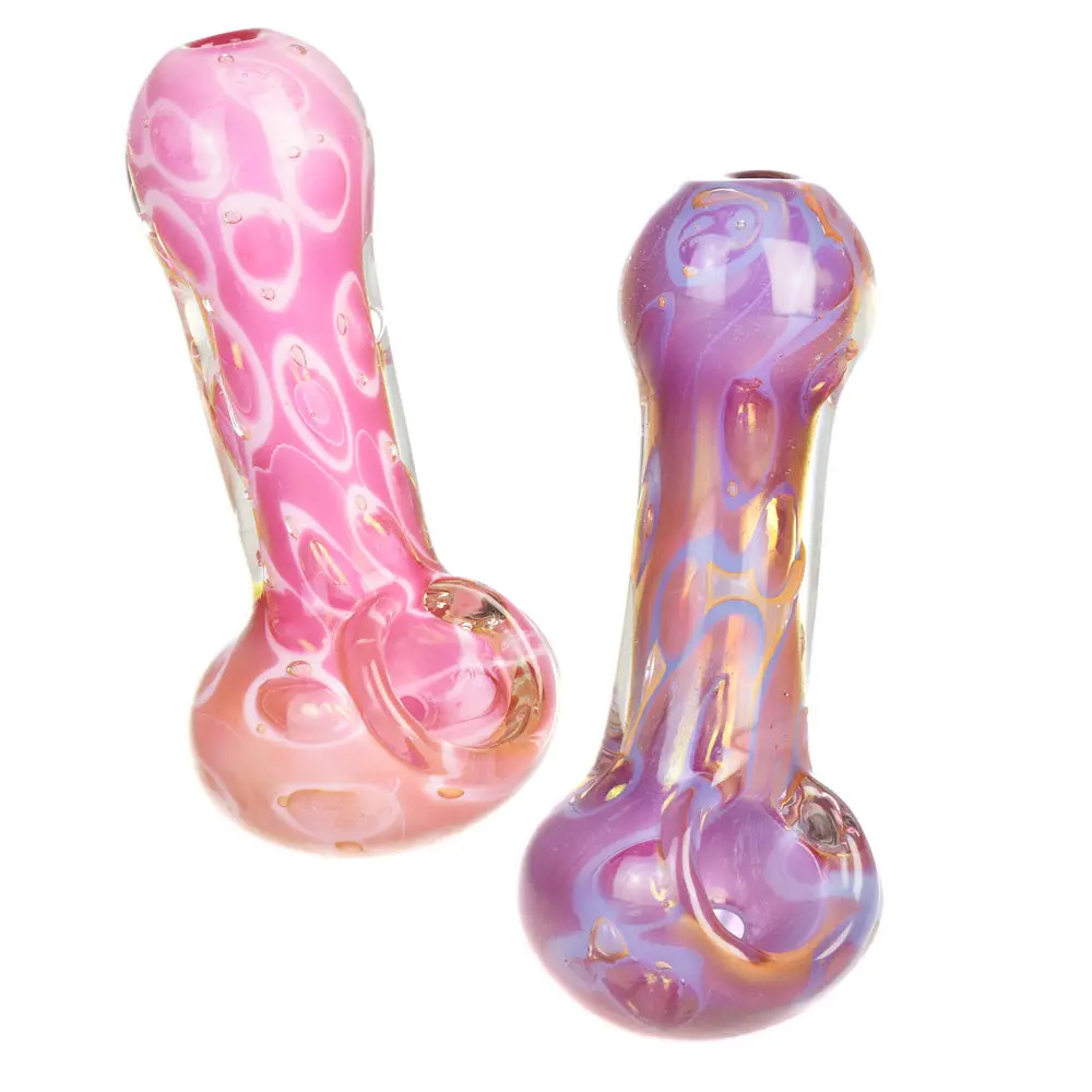 Pastel Bubbles Spoon Pipe - 3.75" / Colors Vary 1