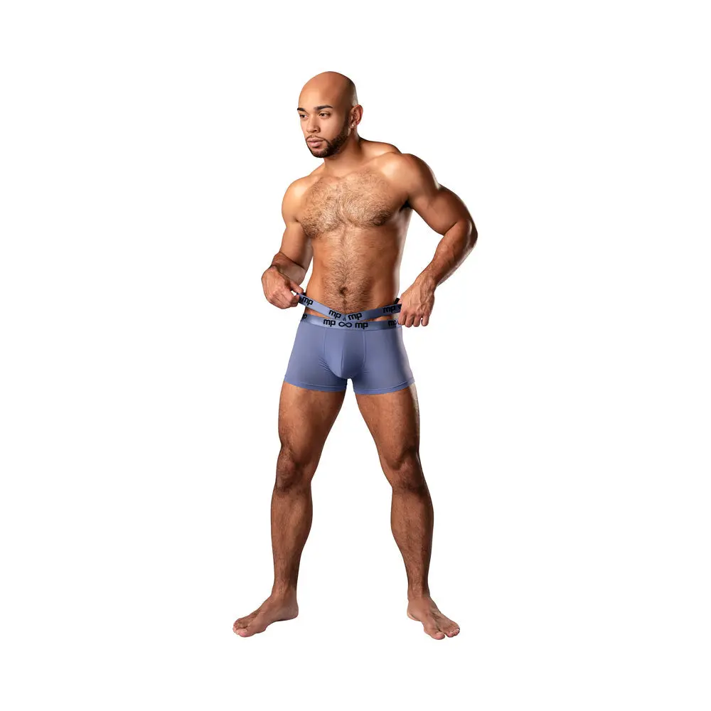 Male Power Infinite Comfort Amplifying Strappy Pouch Short Periwinkle L 1