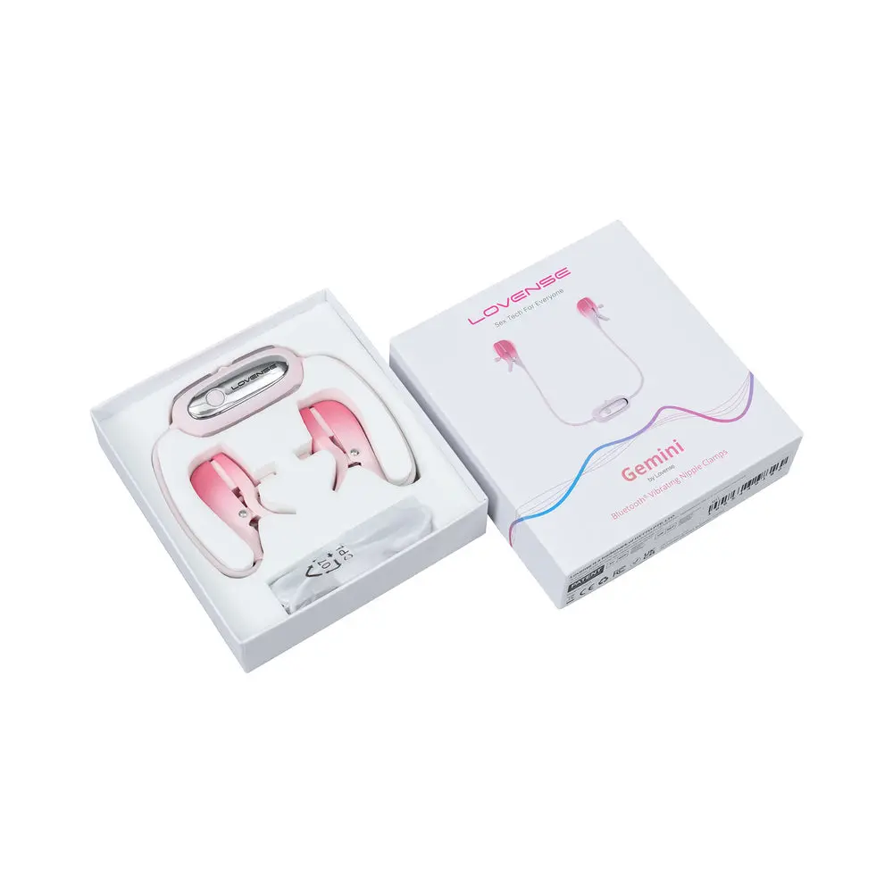 Lovense Gemini Bluetooth Rechargeable Vibrating Nipple Clamps 2