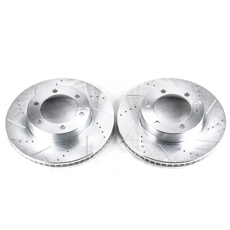 Power Stop 01-07 Toyota Sequoia Front Evolution Drilled & Slotted Rotors - Pair 1