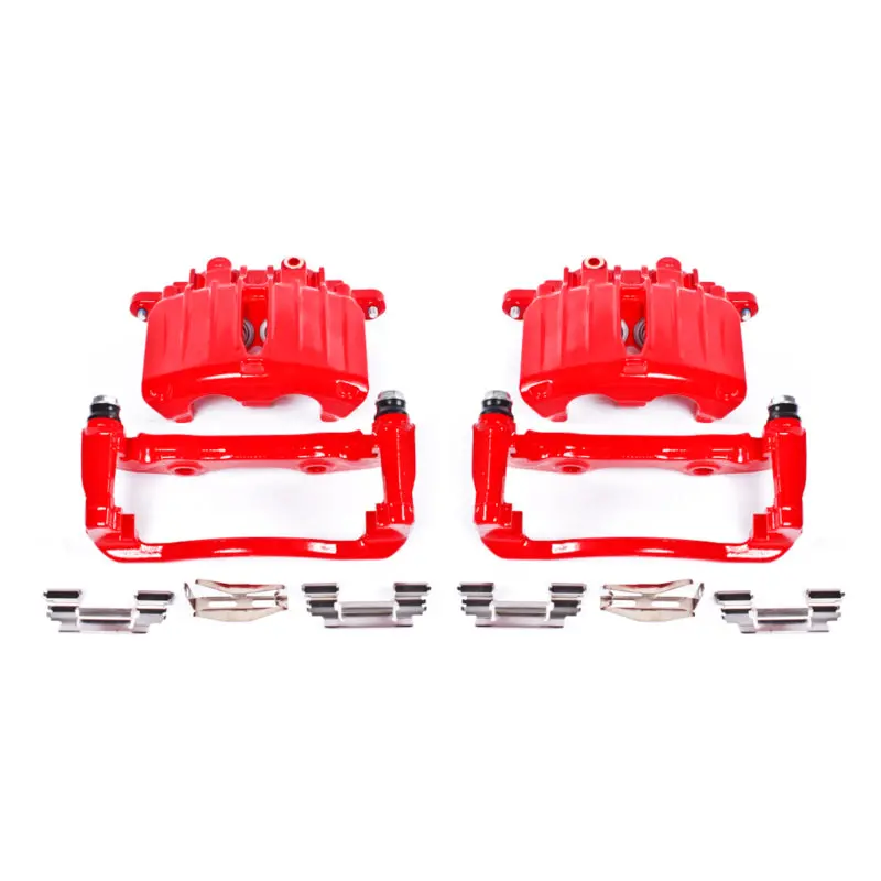 Power Stop 02-06 Cadillac Escalade Rear Red Calipers W/Brackets - Pair 1
