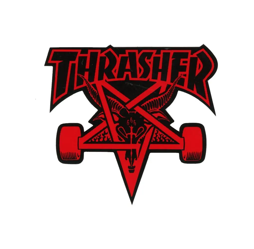 Thrasher Pentagram Skate Wheels Sticker | 4.5"X4.25" 1