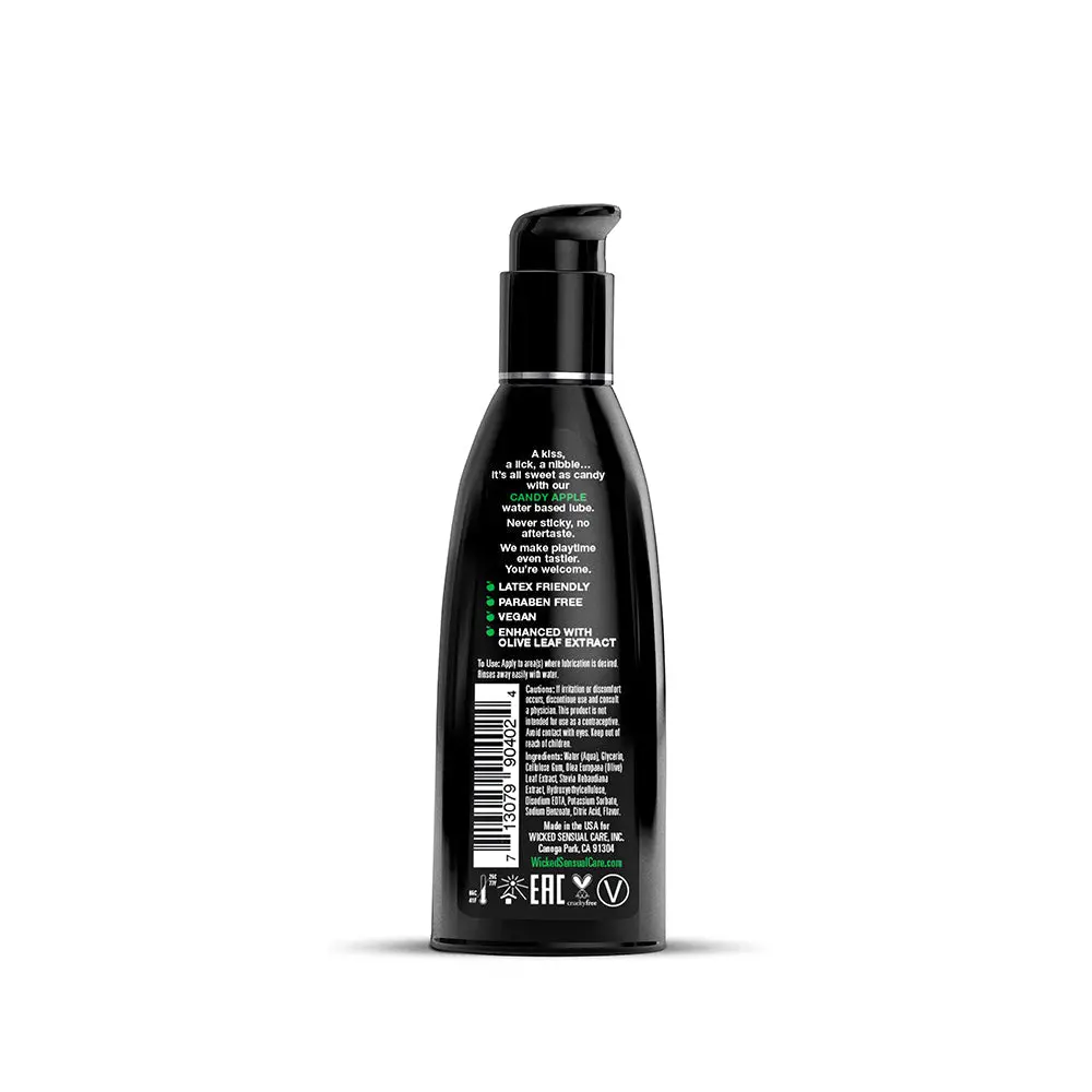 Wicked Aqua Candy Apple Water-Based Lubricant 2 Oz. 2