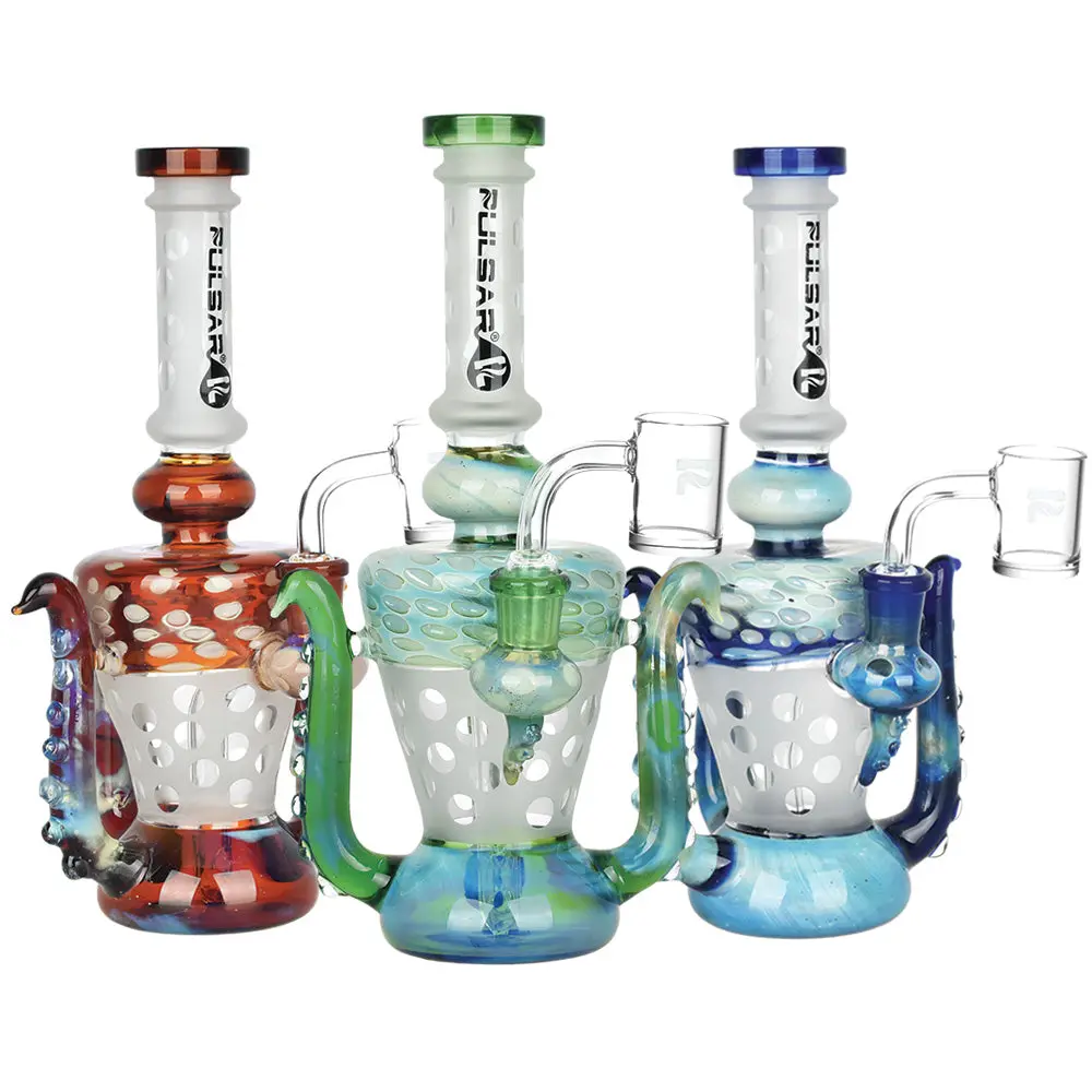 Pulsar Intercosmic Tentacles Dab Rig - 9"/14Mm F / Colors Vary 1