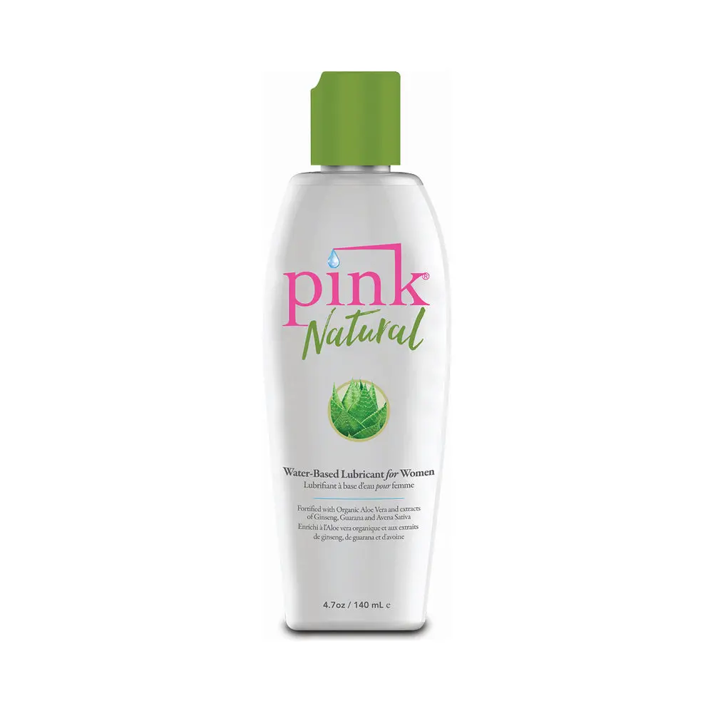 Pink Natural Water-Based Lubricant 4.7 Oz. 1