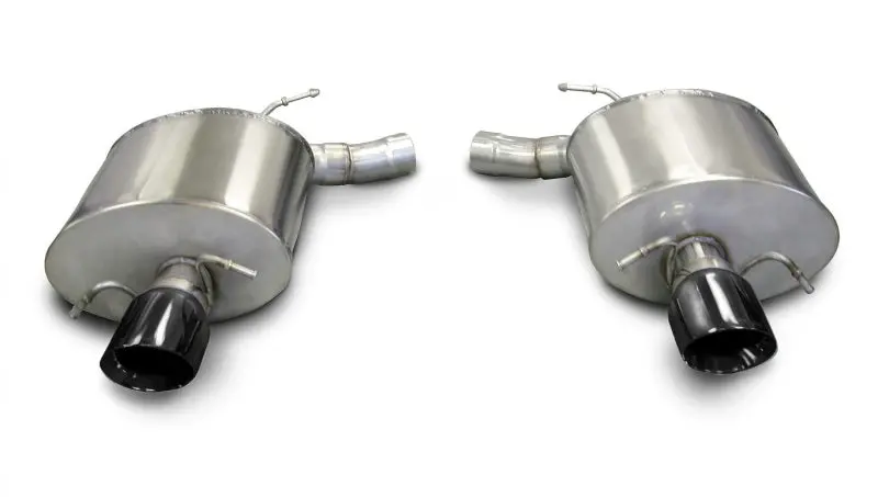 Corsa 2009-2014 Cadillac Cts Sedan V 6.2L V8 Black Sport Axle-Back Exhaust 1