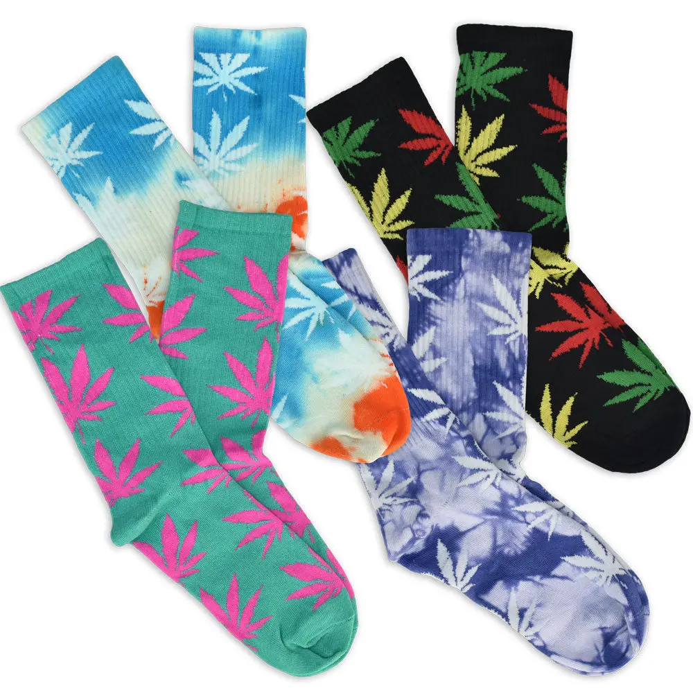 Hemp Leaf Socks | 6 Pack 1