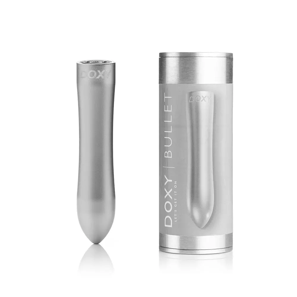 Doxy Bullet Rechargeable Vibrator Silver 1