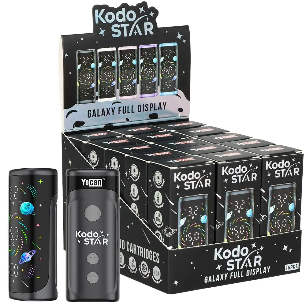 15Ct Display - Yocan Kodo Star 510 Box Mod - 400Mah / Assorted Colors 1