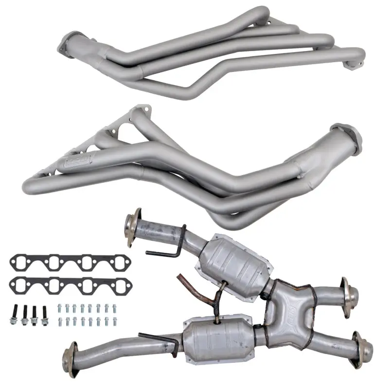Bbk 79-93 Ford Mustang 5.0L 1-5/8 Long Tube Headers W/High Flow Catted X-Pipe (Ti Ceramic) 1