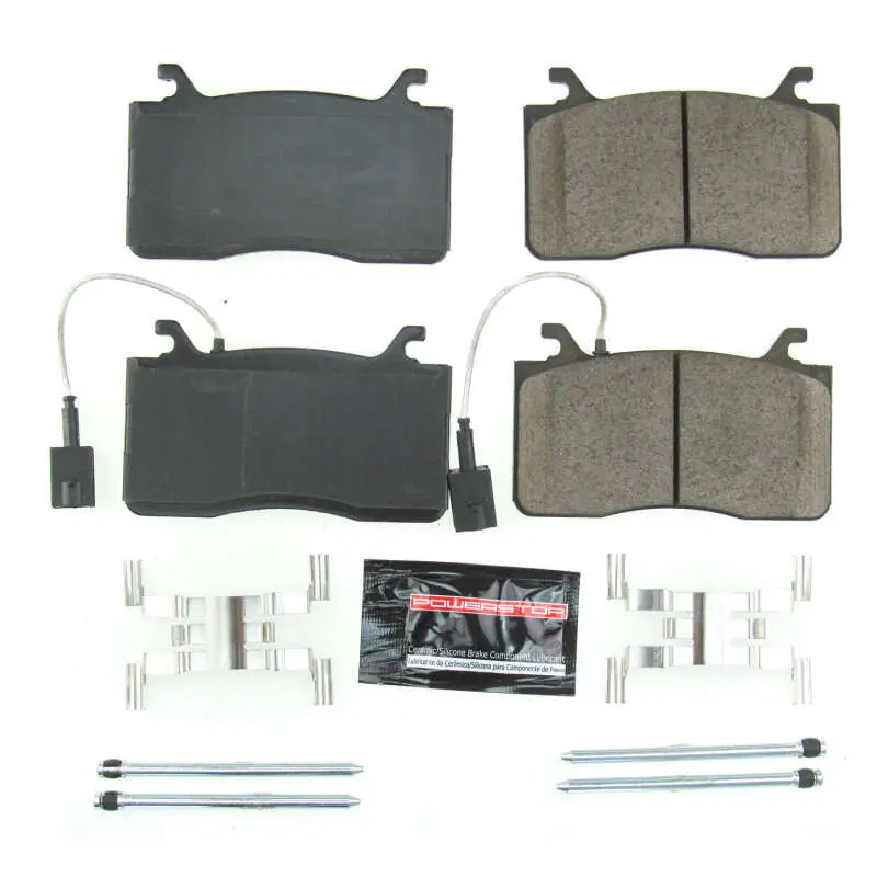 Power Stop 17-18 Alfa Romeo Giulia Front Z23 Evolution Sport Brake Pads W/Hardware 1
