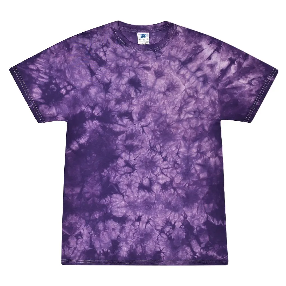 Short Sleeve Tie Dye T-Shirt | Crystal Purple 1